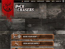 Tablet Screenshot of buckchasers.com
